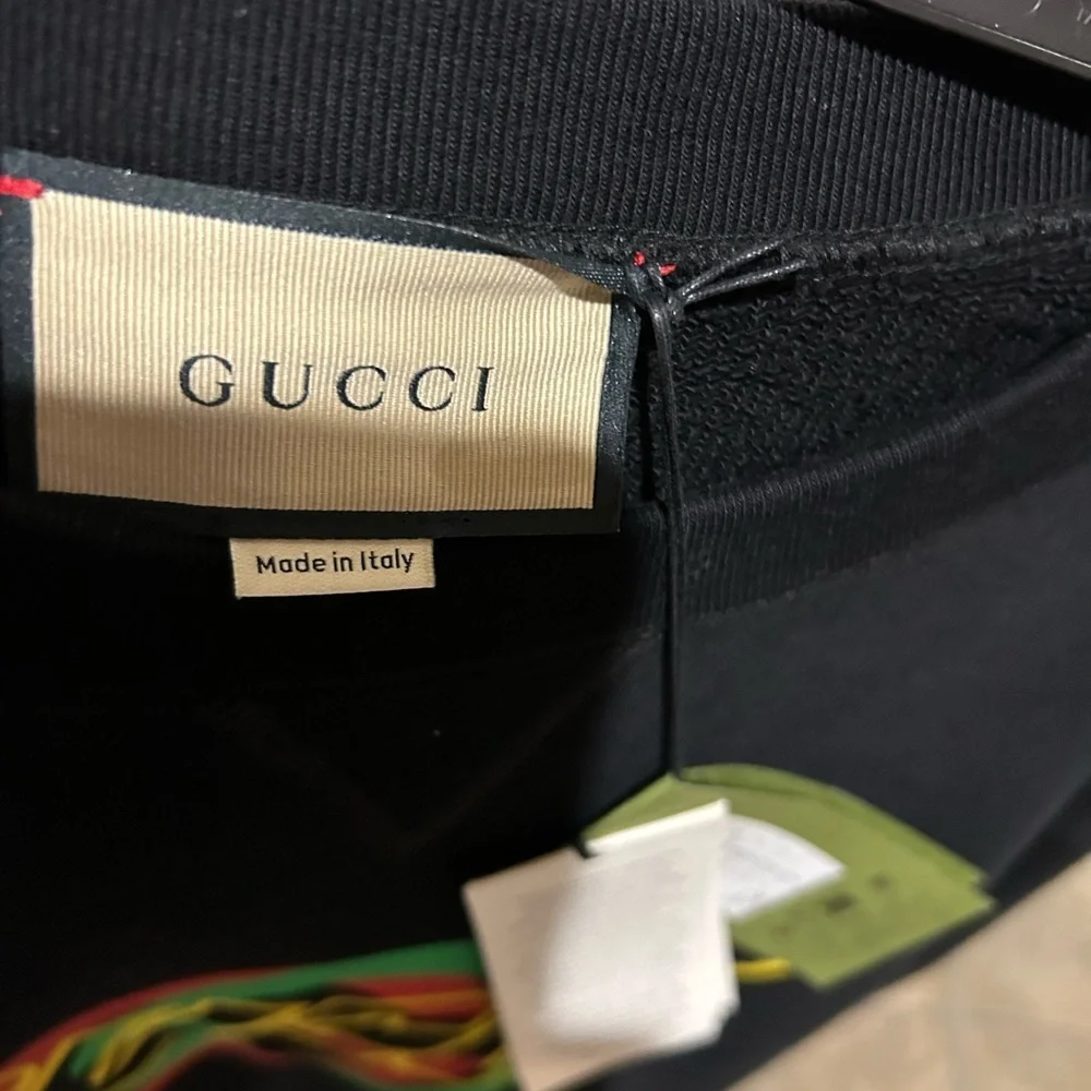 Men's Gucci interlocking G jersey, cotton logo sweatshirt size XL made in Italy